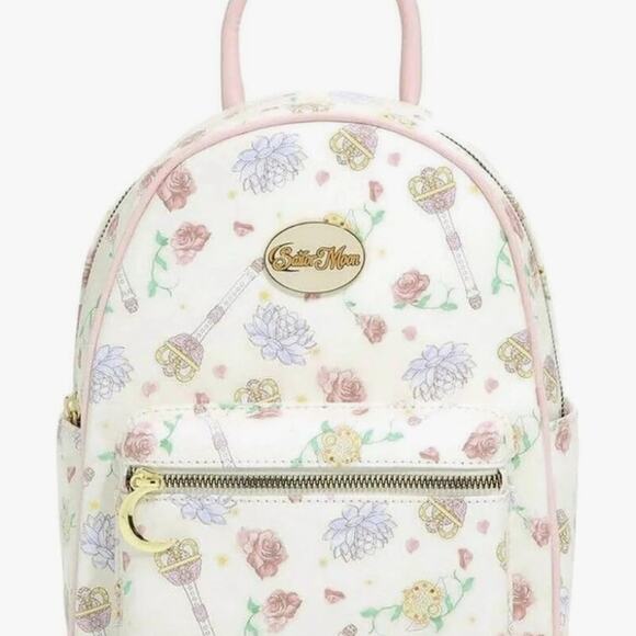 Sailor Moon Trio Cosmic Heart Compact Mini Backpack LIGHT PINK NONE - Picture 3 of 9